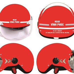  Mũ bảo hiểm in logo quảng cáo head xe máy Vĩnh Phúc
