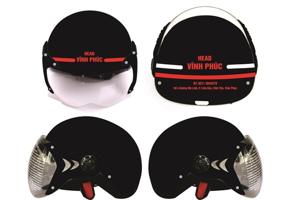  Mũ bảo hiểm in logo quảng cáo head xe máy Vĩnh Phúc