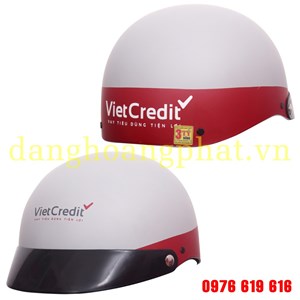 Mũ bảo hiểm in logo quảng cáo VietCredit
