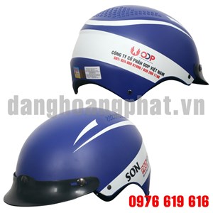 Mũ bảo hiểm in logo quảng cáo Công ty sơn PRO việt Nam
