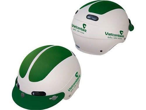 Mũ bảo hiểm in logo, quảng cáo Vietcombank