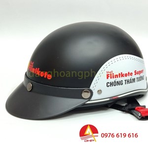 Mũ bảo hiểm in logo sơn Shell Flintkote Super