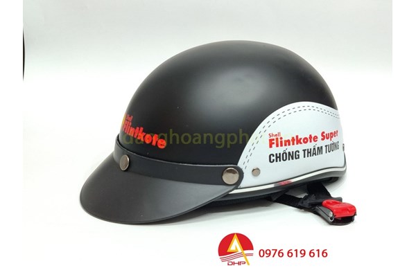 Mũ bảo hiểm in logo sơn Shell Flintkote Super