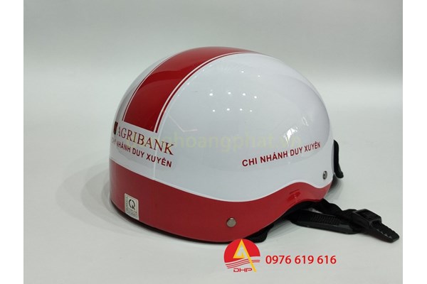 Mũ bảo hiểm in logo ngân hàng Agribank
