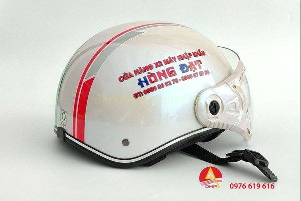 Mũ bảo hiểm in logo Head xe máy nhập khẩu